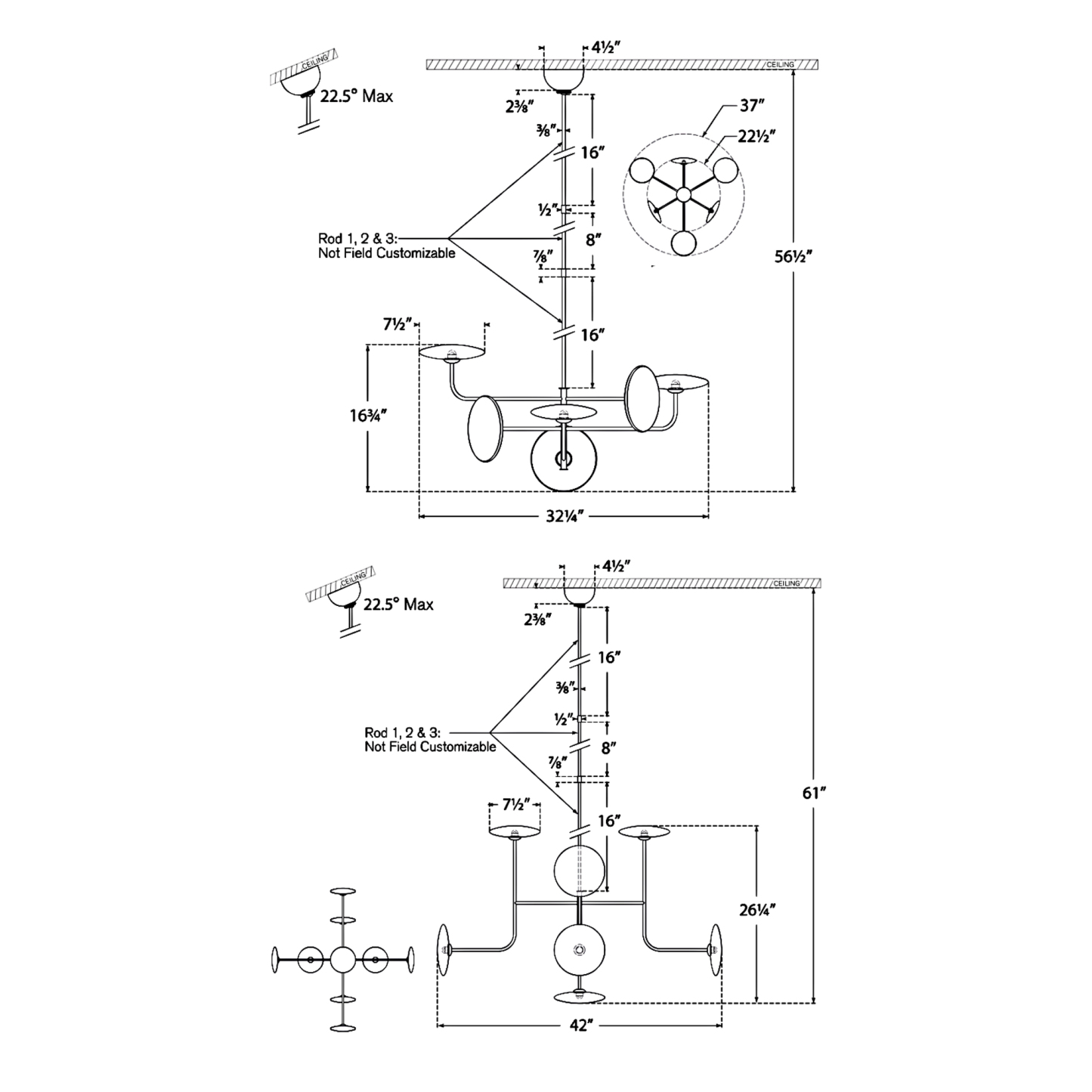 Karina Clear Chandelier for dining room