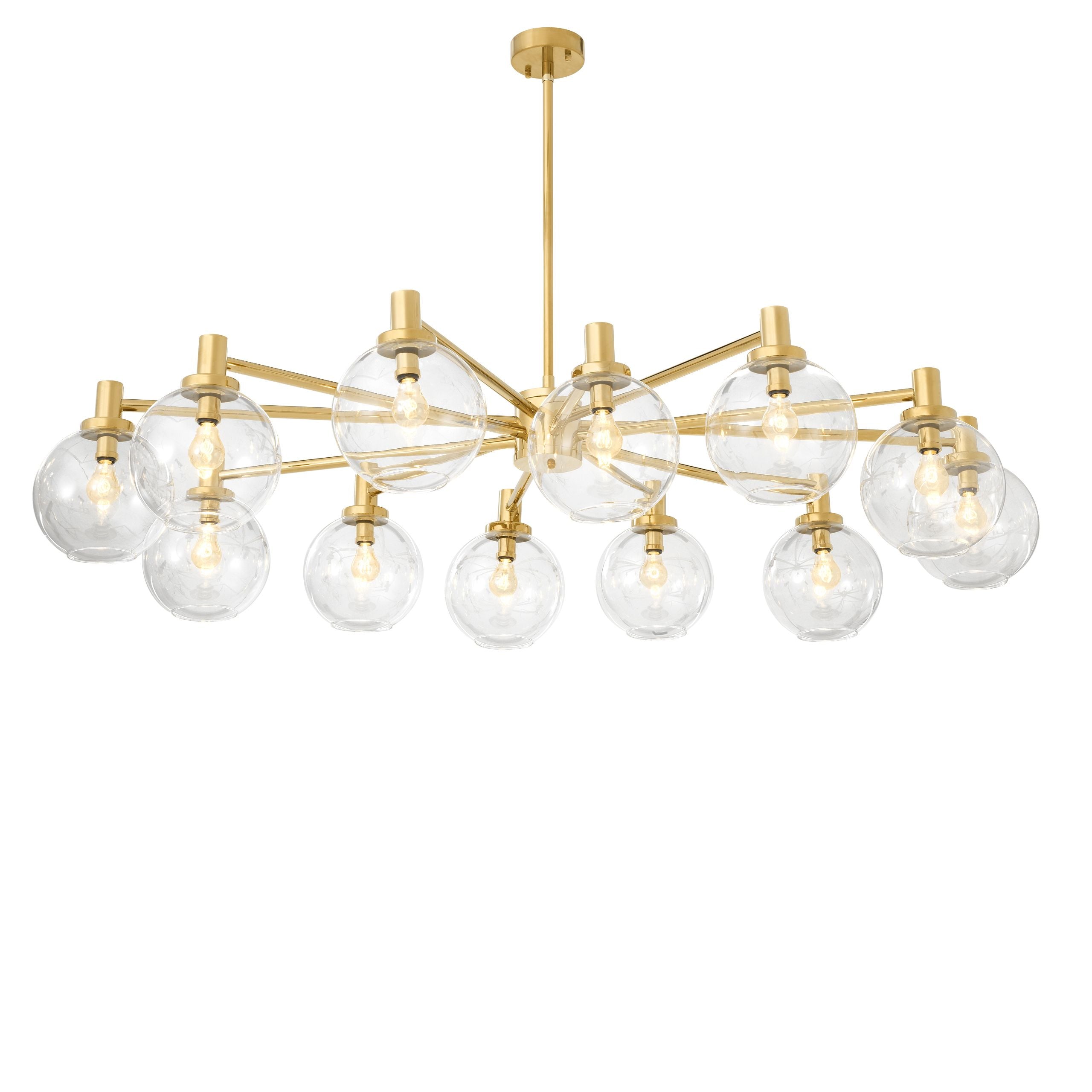 Selva Modern Glass Chandelier - [Gold]