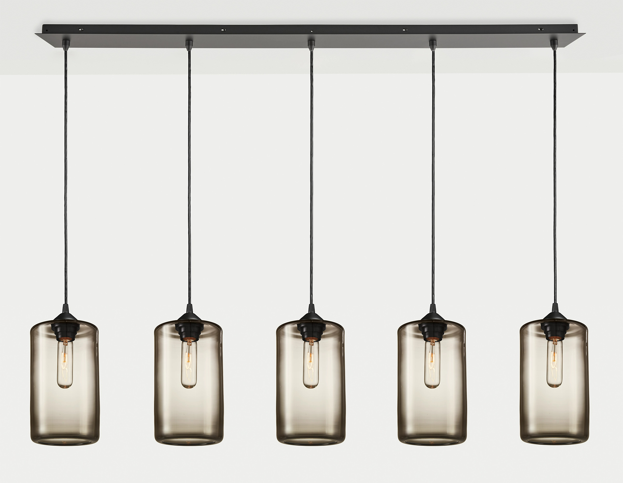 Sylvio Hand blown glass Linear Chandelier for Dining room