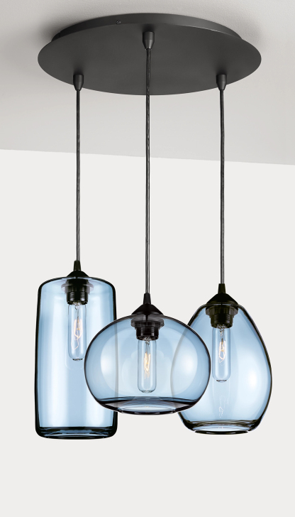 Sylvio Hand blown glass Chandelier for Dining room