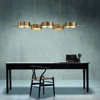 Locky  BIL5 | 5-Light Modern Chandelier - Masiero