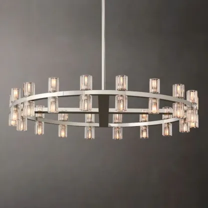 Arcachon  Led Round Chandelier For Crystal Cup 36"