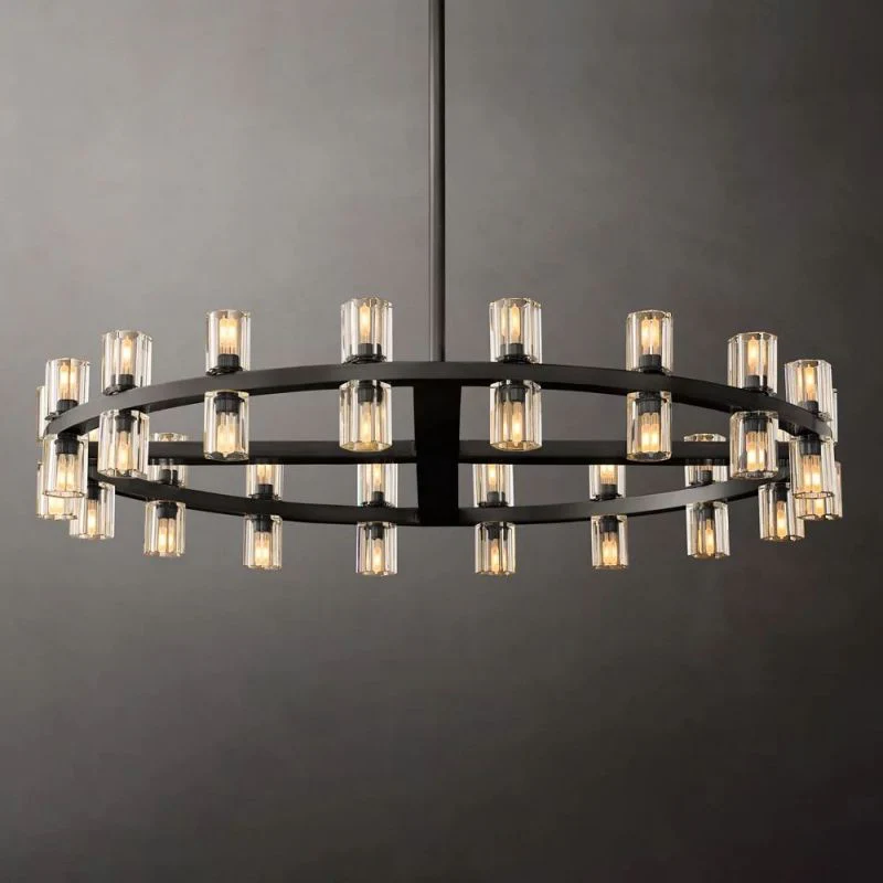 Arcachon  Led Round Chandelier For Crystal Cup 36"