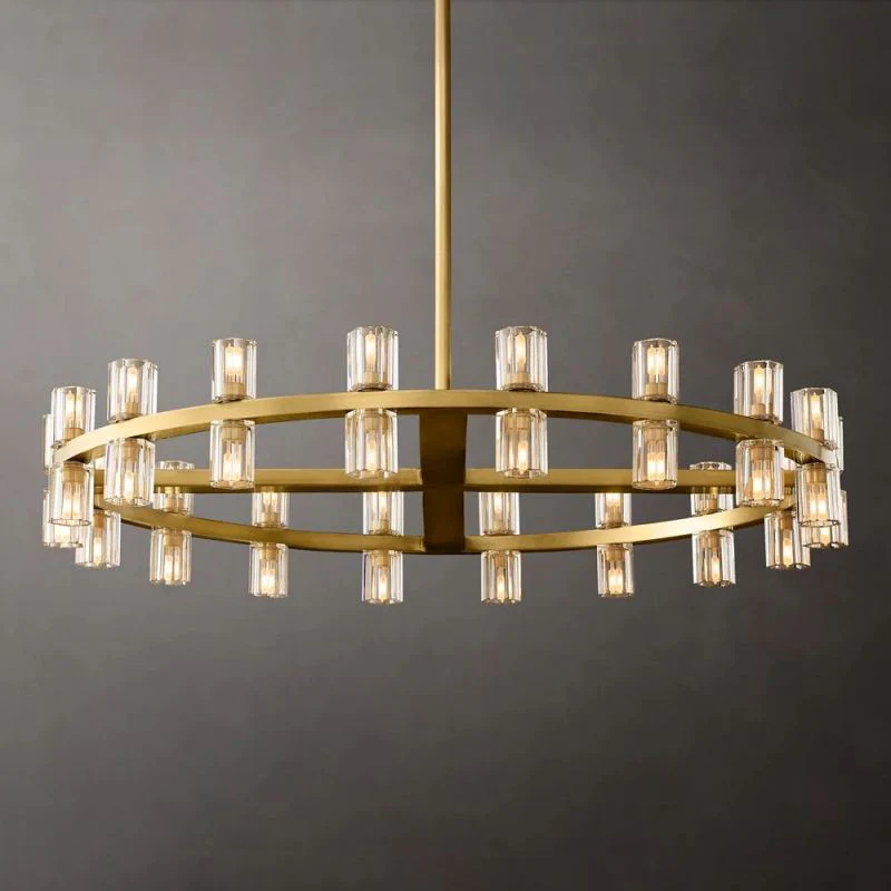 Arcachon  Led Round Chandelier For Crystal Cup 36"