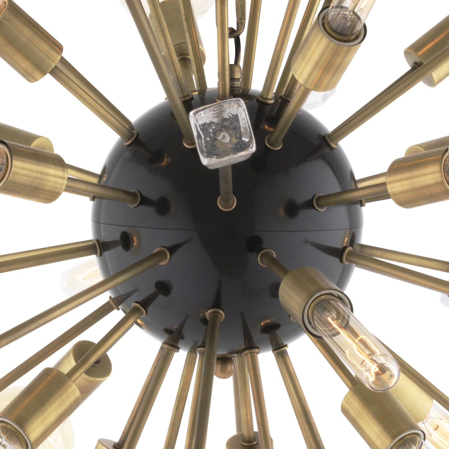 Tivoli Modern Brass Chandelier [S/L] - [Black/Brass]