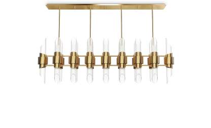 Tycho Rectangle Suspension Modern Chandelier - Luxxu