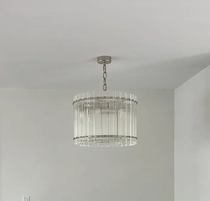 San Marc Handmade Glass Round Chandelier 22"