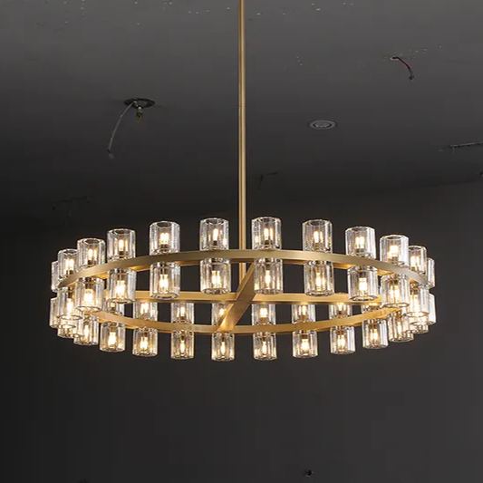 Arcades  Led Round Chandelier For Crystal Cup 36"