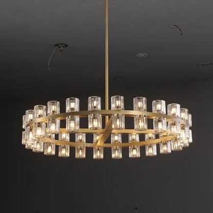 Arcades  Led Round Chandelier For Crystal Cup 36"