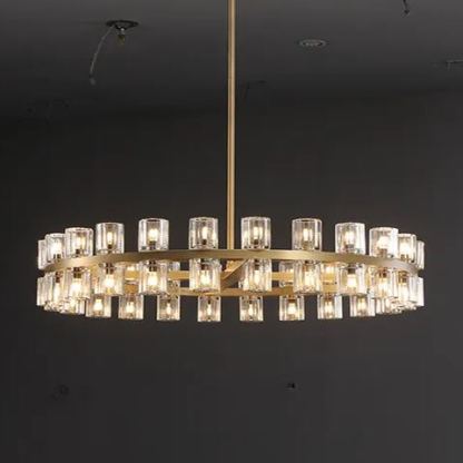 Arcades  Led Round Chandelier For Crystal Cup 36"