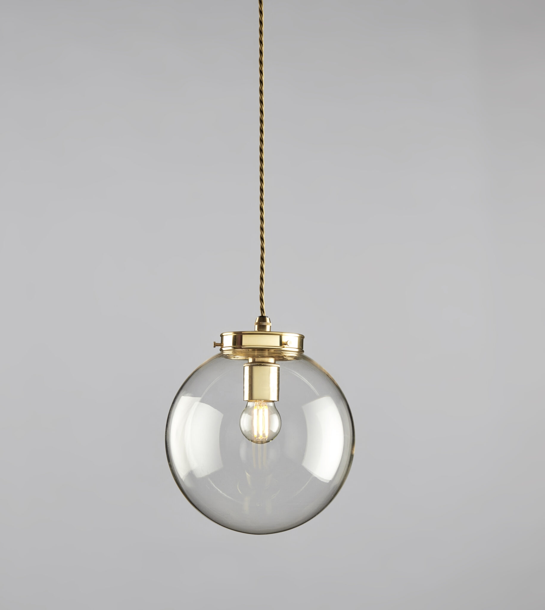 Hector Mini Globe, Clear Glass, 8″