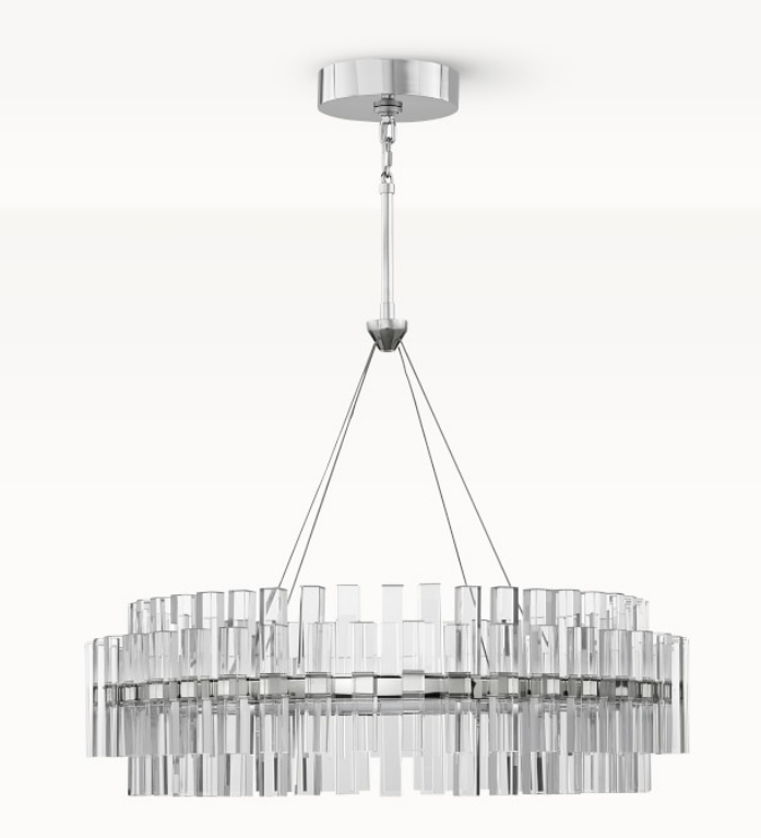 Pamela Round LED Crystal Chandelier