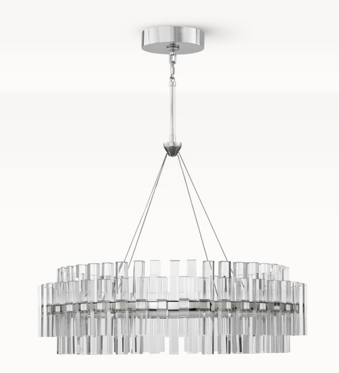 Pamela Round LED Crystal Chandelier