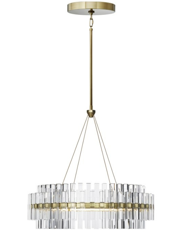 Pamela Round LED Crystal Chandelier