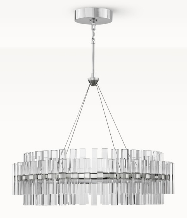 Pamela Round LED Crystal Chandelier
