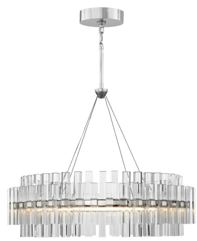 Pamela Round LED Crystal Chandelier