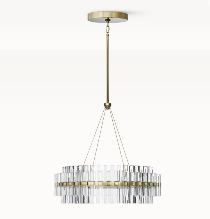 Pamela Round LED Crystal Chandelier