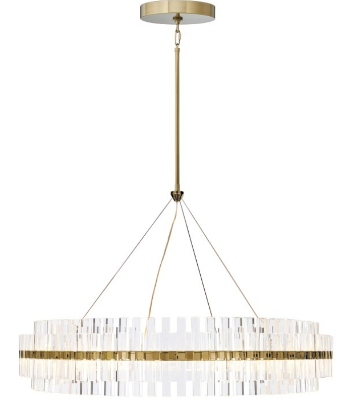 Pamela Round LED Crystal Chandelier
