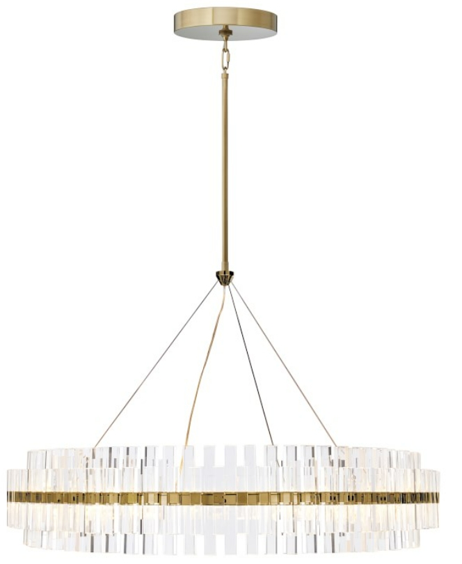 Pamela Round LED Crystal Chandelier