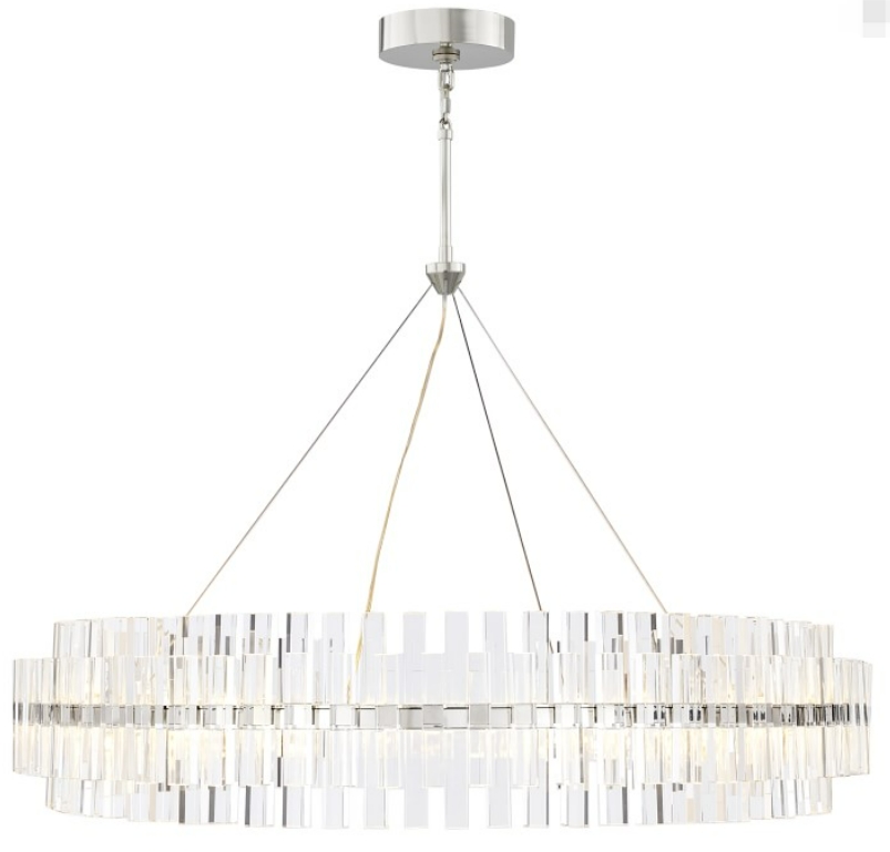 Pamela Round LED Crystal Chandelier
