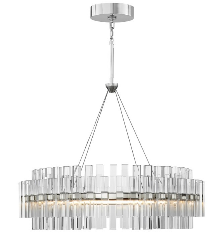 Pamela Round LED Crystal Chandelier