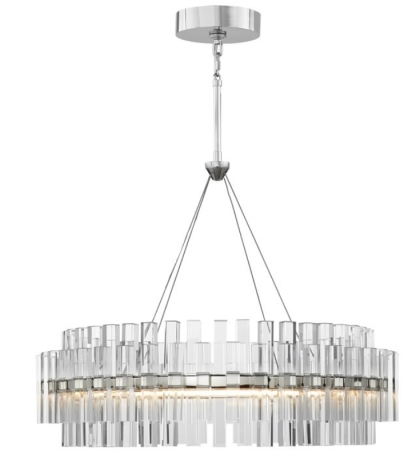 Pamela Round LED Crystal Chandelier