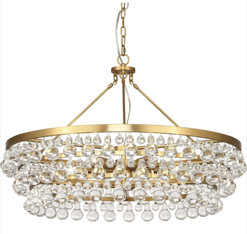 Boris Teardrop Crystal Chandelier 65"L