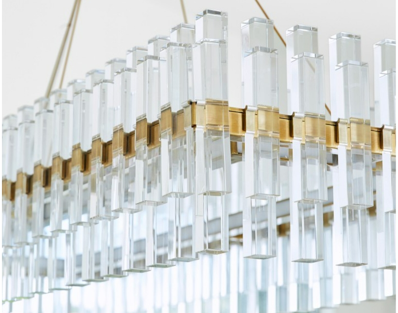 Pamela Linear LED Crystal Chandelier