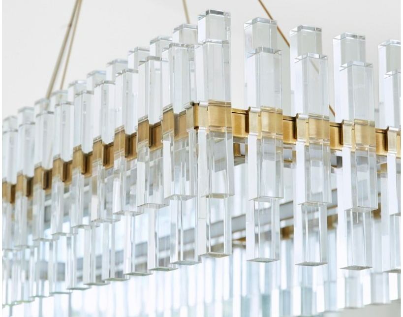 Pamela Linear LED Crystal Chandelier