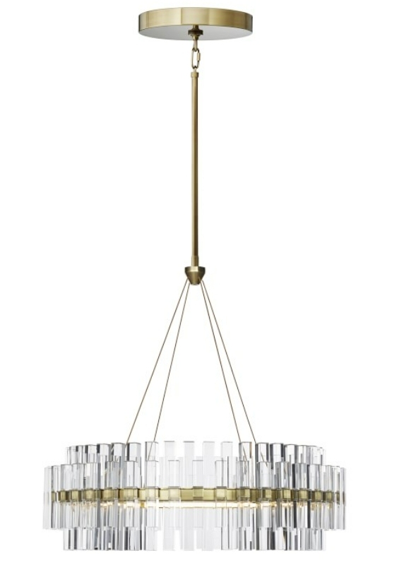 Pamela Round LED Crystal Chandelier