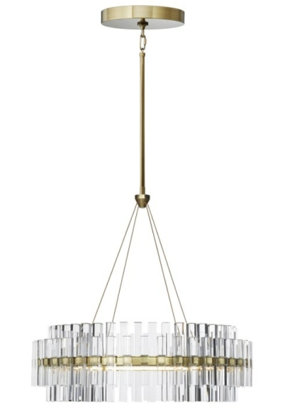 Pamela Round LED Crystal Chandelier