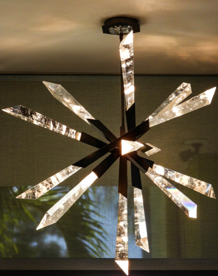 LED Pendant in Antique Nickel by Schonbek Beyond from the Solitude collection