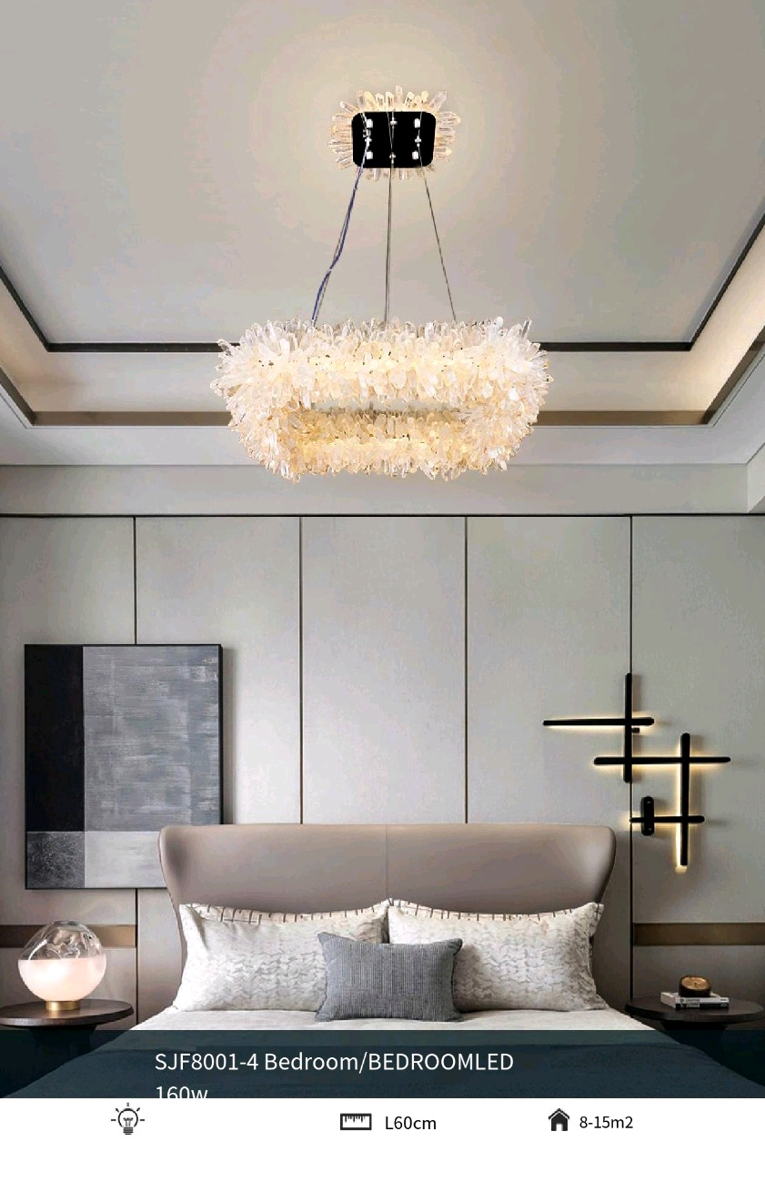 Rock Crystal Square Modern Chandelier