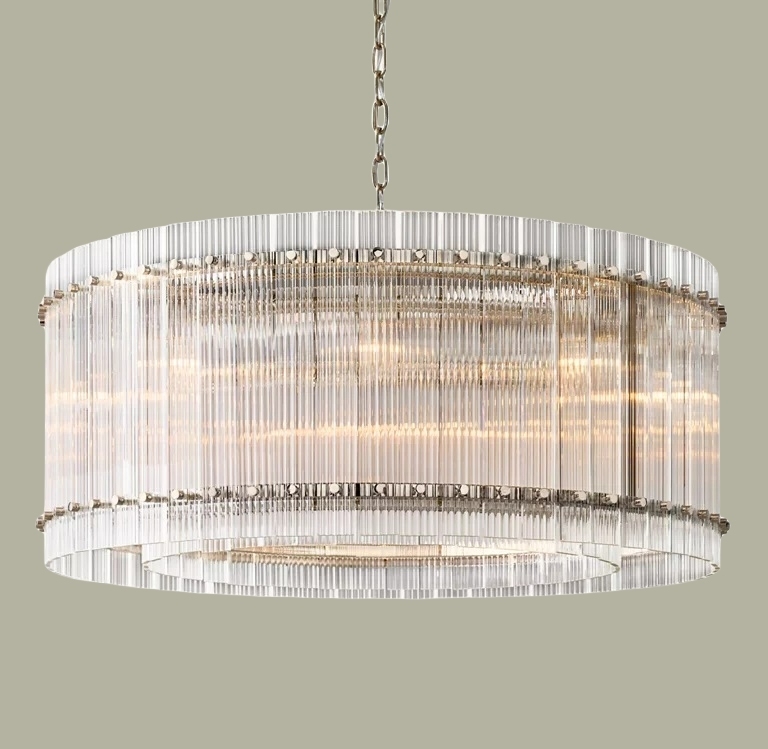 San Marc Handmade Glass Round Chandelier 37"