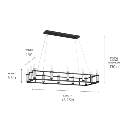 Rosey Linear Chandelier