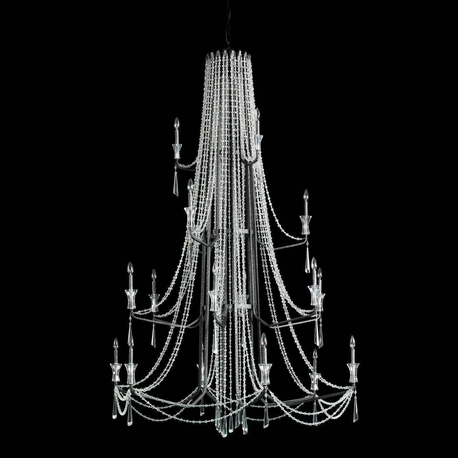 Varaluz Barcelona 18 Light Chandelier In Onyx