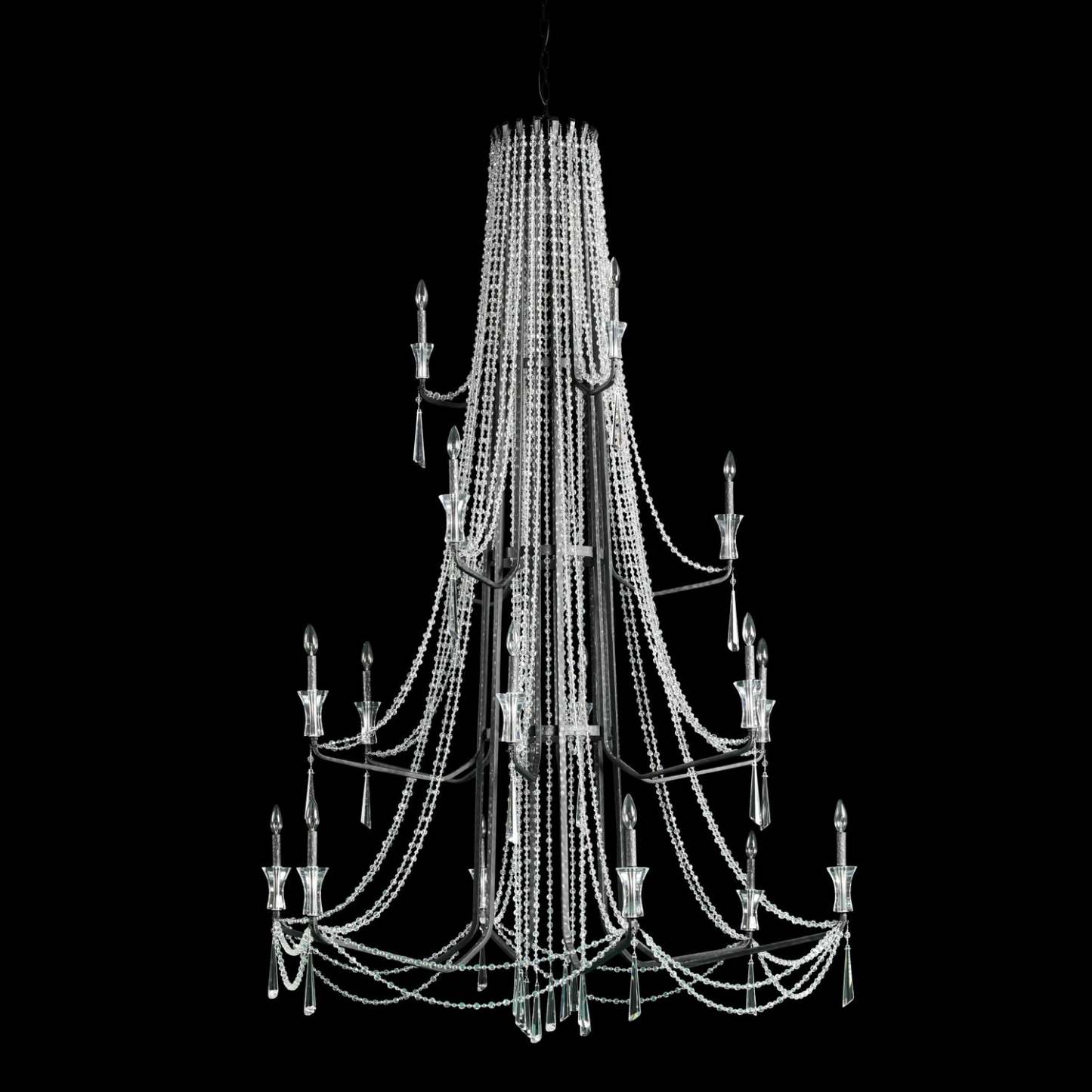 Varaluz Barcelona 18 Light Chandelier In Onyx