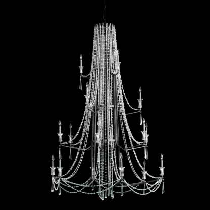 Varaluz Barcelona 18 Light Chandelier In Onyx