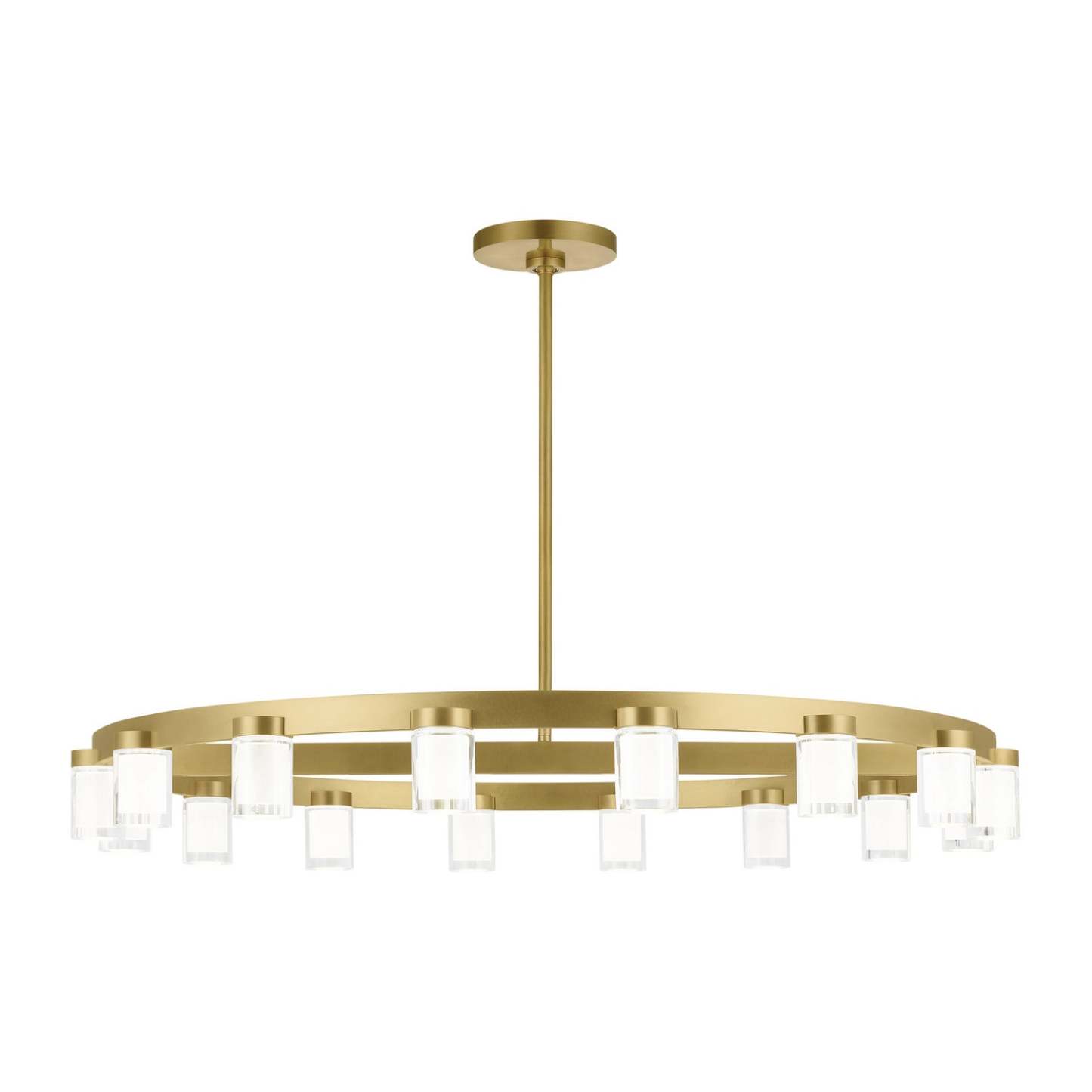 Visual Comfort Modern Esfera LED Chandelier In Natural Brass