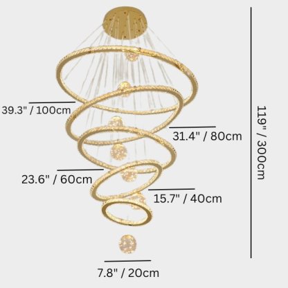 Laihts Round Chandelier