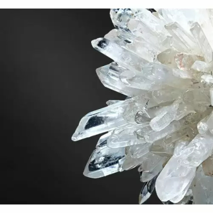 Rock Crystal Clear Geode Quartz Crystal Ball Modern Pendant Light
