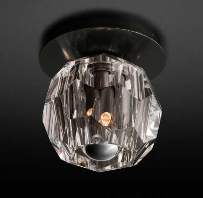 Boule De Crystal Ball Clear Flushmounts