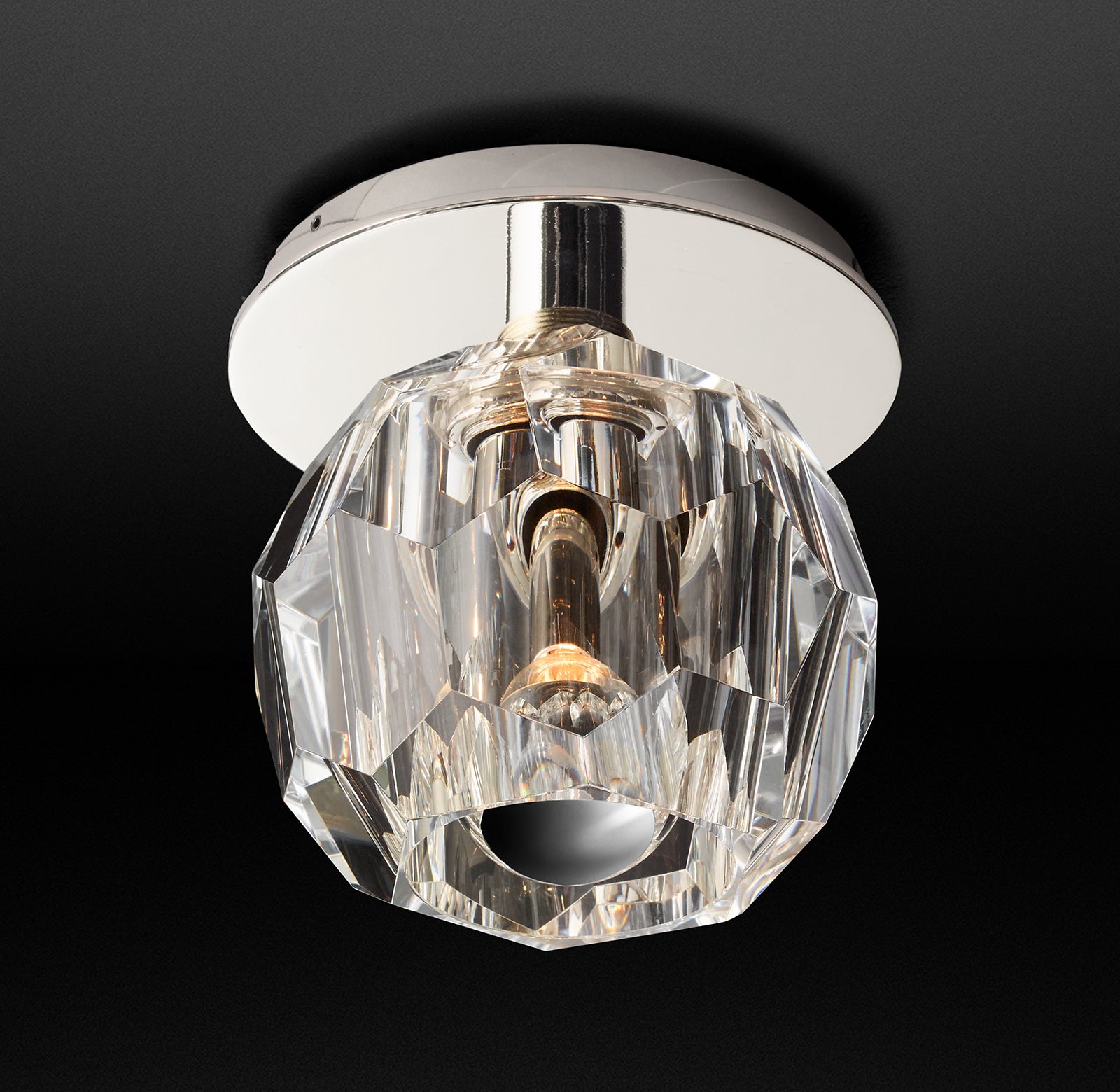 Boule De Crystal Ball Clear Flushmounts