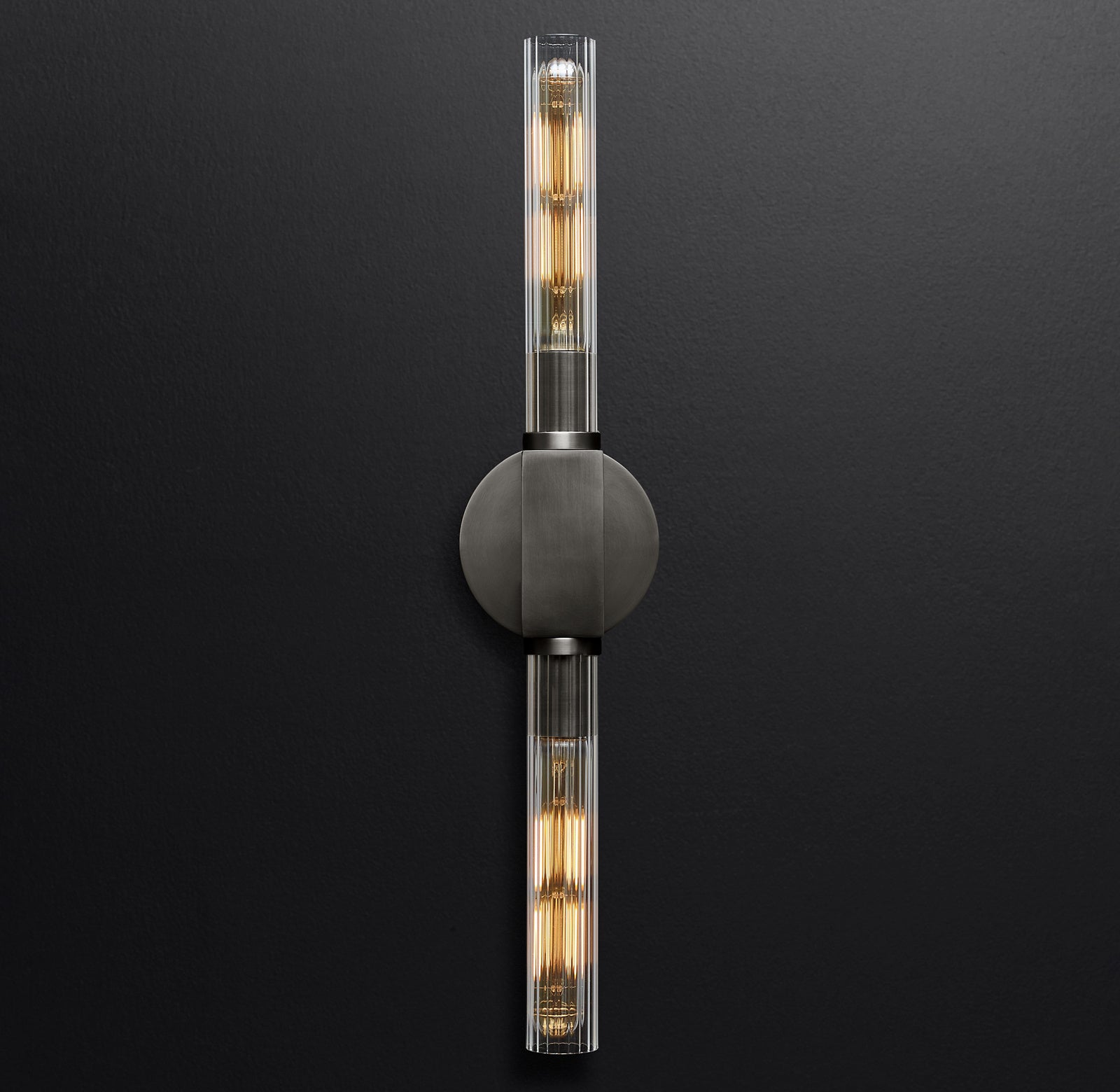 Vertical Cannele  Linear Candlestick sconce