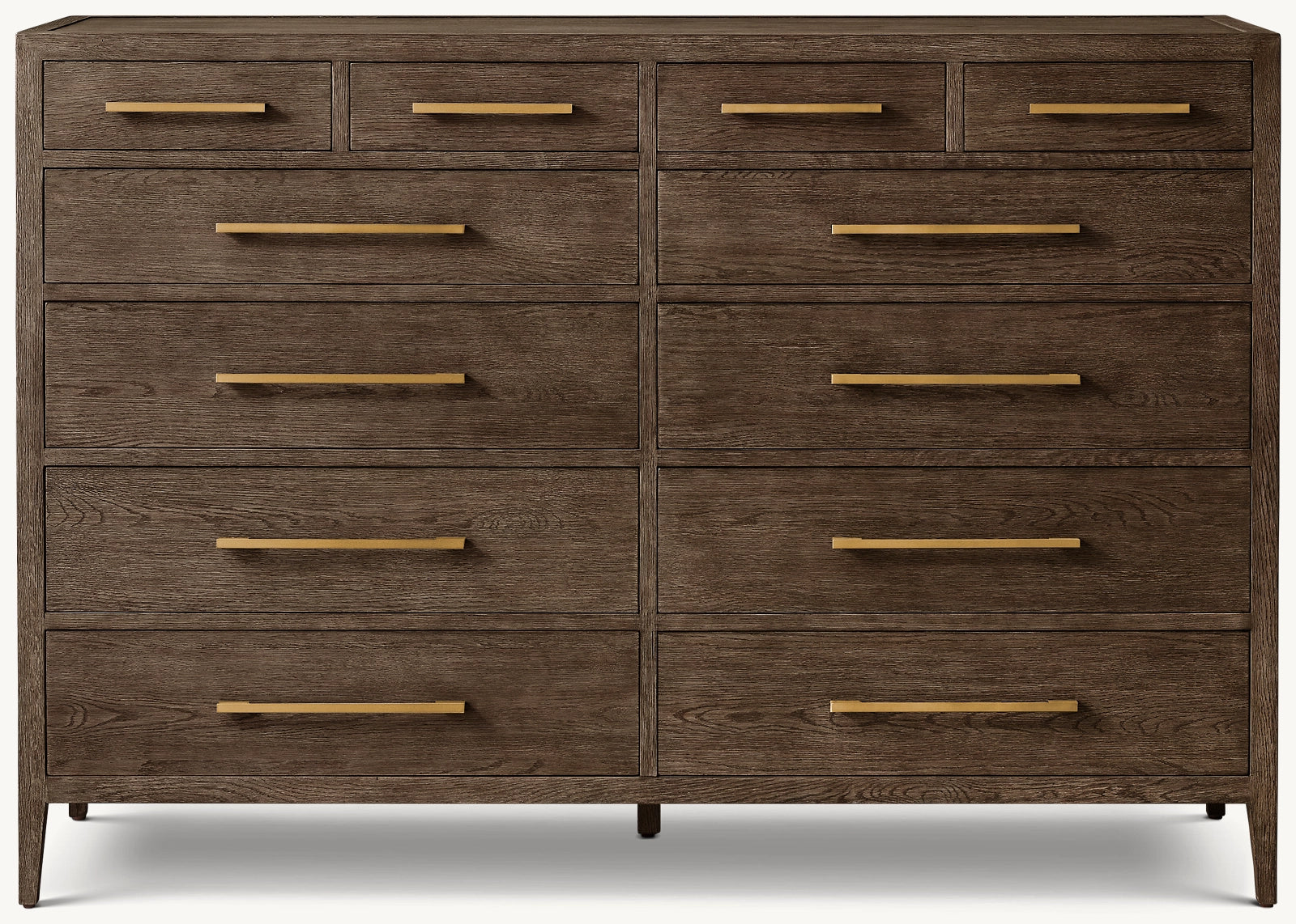FRENCH CONTEMPORARY 12-DRAWER DRESSER 72"W