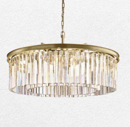Rihys Crystal Round Chandelier 32"