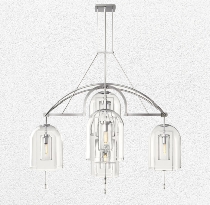 Fulcrum Round Chandelier 61" 5-Lights
