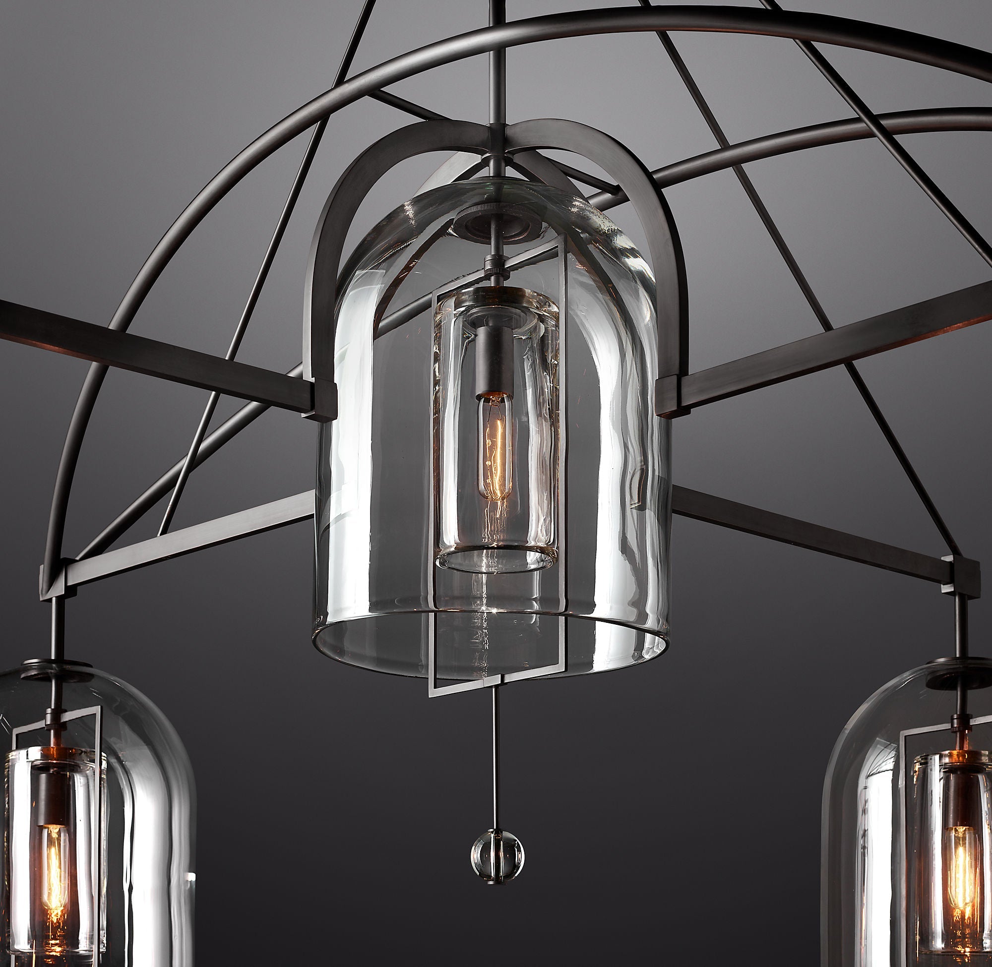 Fulcrum Round Chandelier 73" 5-Lights