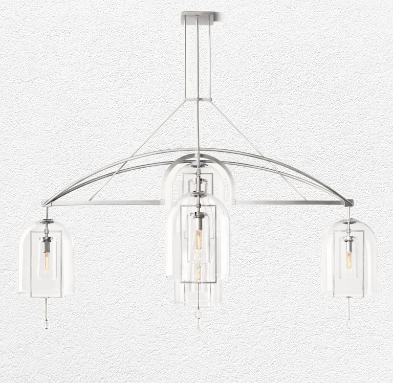 Fulcrum Round Chandelier 73" 5-Lights