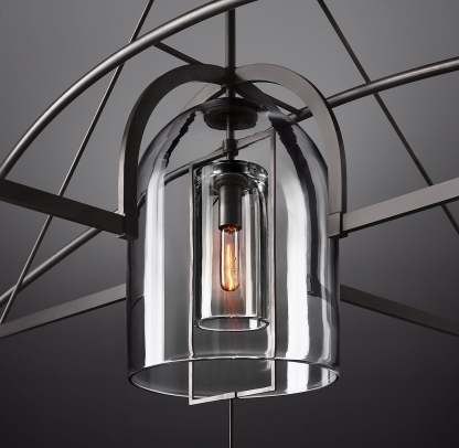 Fulcrum Round Chandelier 61" 5-Lights